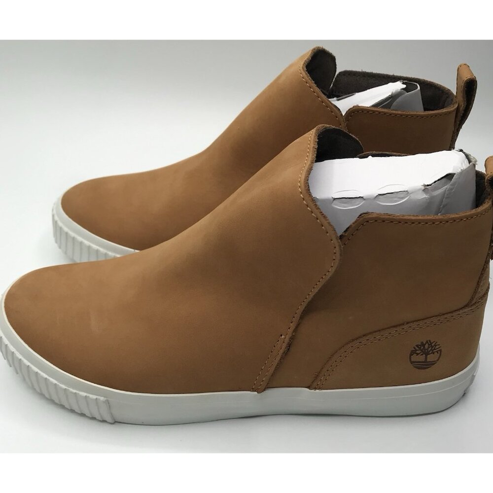 Timberland Womens‎ Skyla Bay Chelsea Boots Size 7 Wheat Nubuck Brown